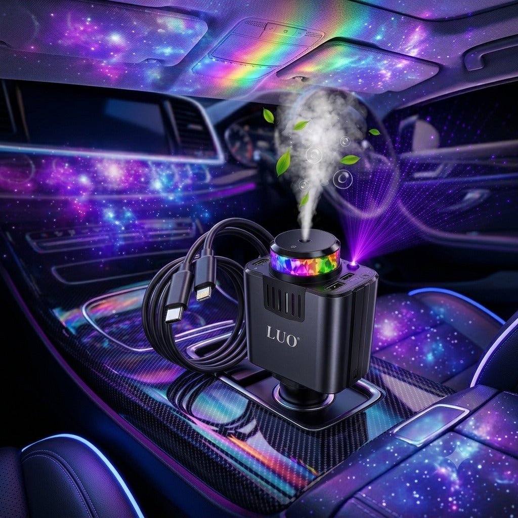 ⚡ Cargador para Vehículo LUO 5 en 1 🚗✨ - Smartix