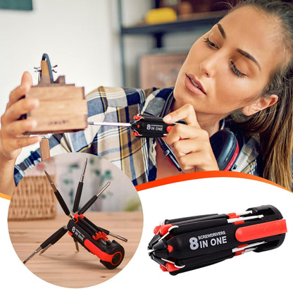 Linterna Con Destornillador 8 En 1 - Smartix